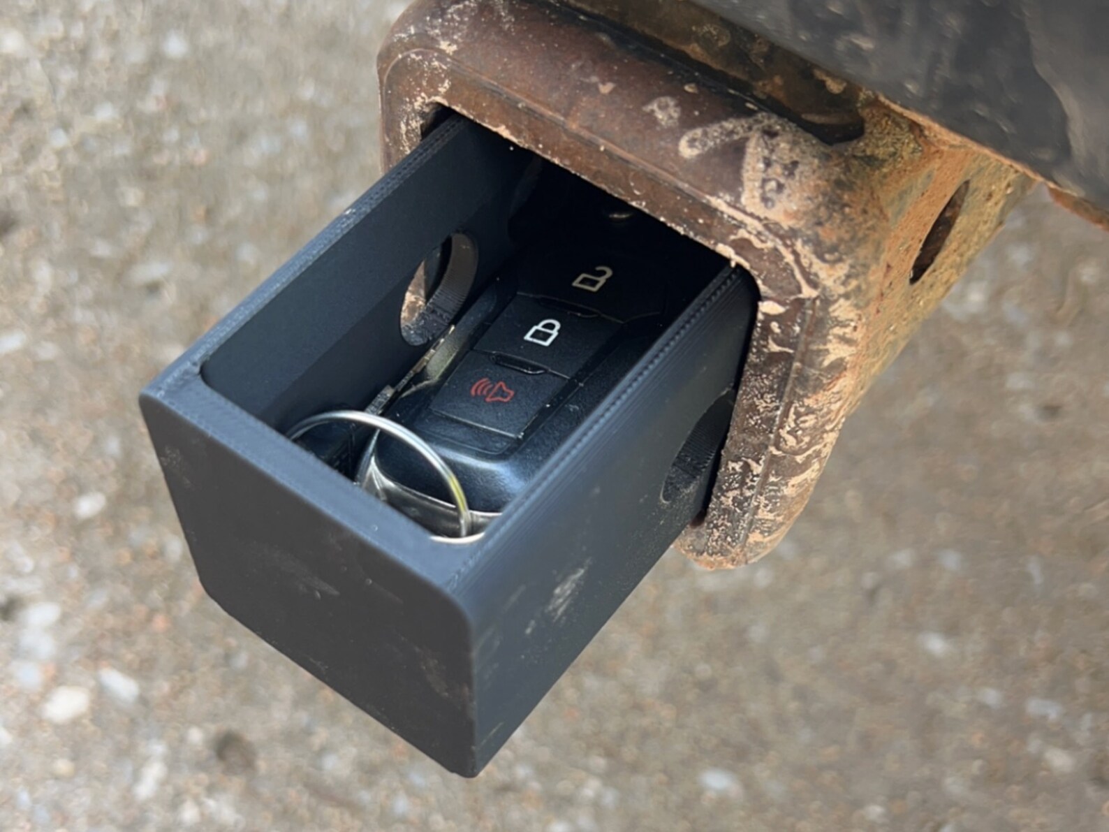 Trailer Hitch Hidden Key Storage Recessed Trailer Hitch Plug Etsy