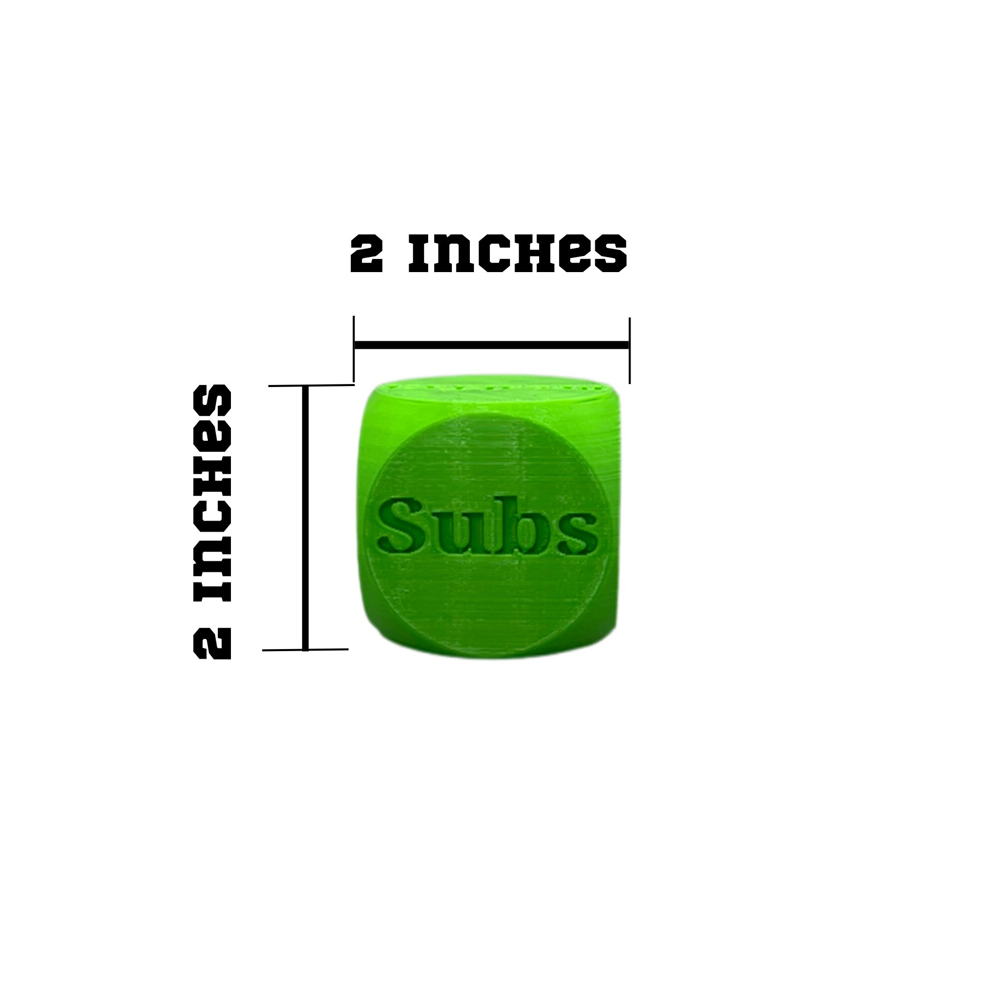 Food Dice Take Out Dice Game Date Dice Food Ideas 3D Printed Food Dice