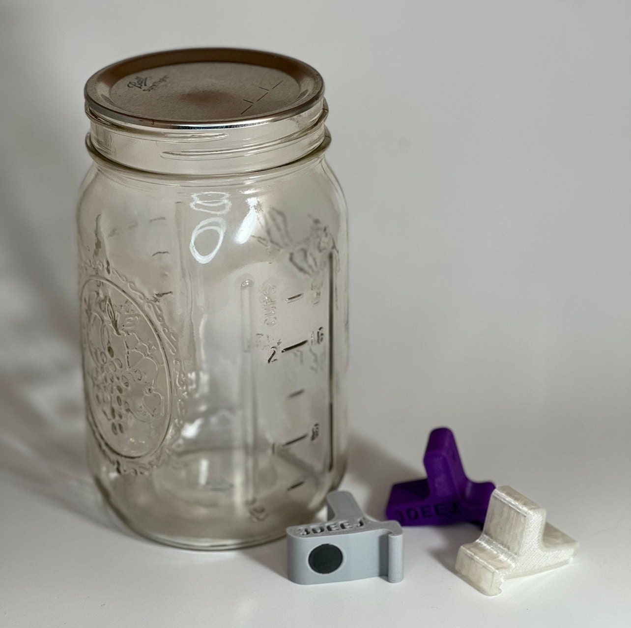Mason Jar Lid Opener 3D PRINTED Mason Jar Lid Opener to Assist Open