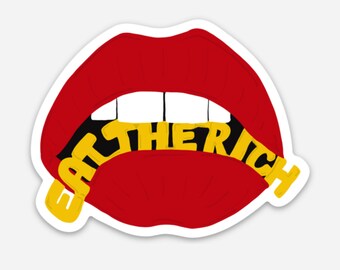Eat the Rich Vinyl Sticker