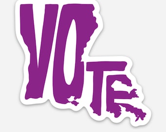 Vote Louisiana Vinyl Sticker