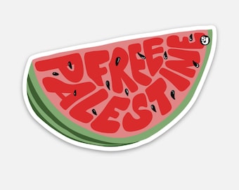 Free Palestine Vinyl Sticker