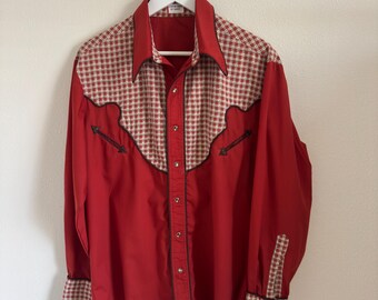 Vintage Handmade Western Pearl Snap