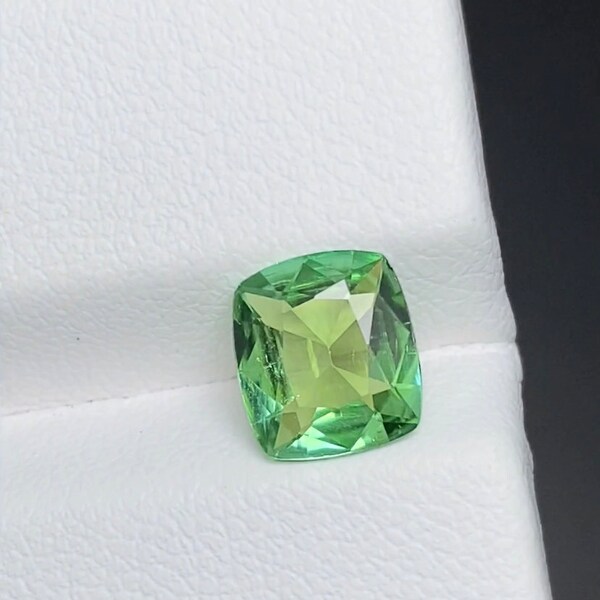 Natural Green Tourmaline Fine Cut Stone from Afghanistan | 1.4 Carats | Size; 8.2mmx 7.3mmx 3.8mm | Clarity; Slightly Included