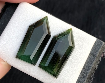 21.6 Carats Natural Tourmaline Rosecut Pair