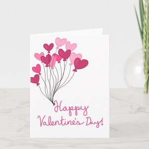 Valentinstags-Ballonkarte (blanko)