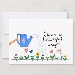 Tarjeta plana de jardín