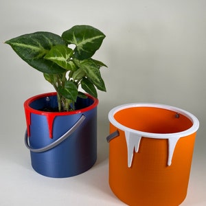 Flowerpot paint bucket - gift for painters - flowerpot funny