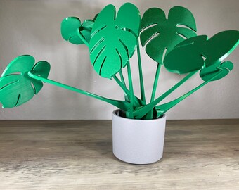 Monstera mit magnetischen Blättern als Tassen Untersetzer - 3D Druck einzigartige Deko in Form einer Zimmerpflanze / Pflanze