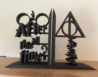 Boekensteun boekenhouder Harry Potter quote 3D print boekensteunen