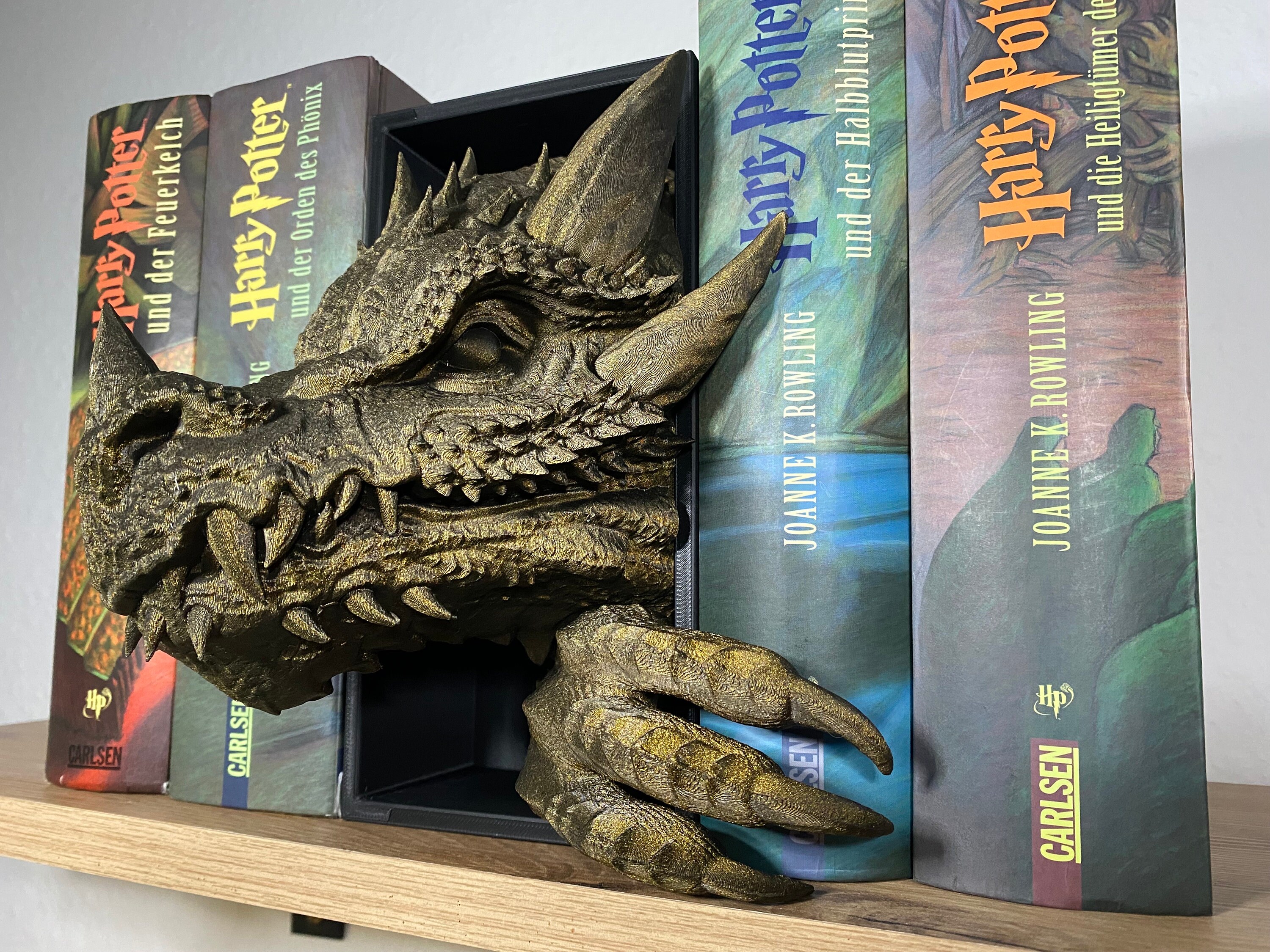 Fantasy Bookend Dragon Book Nook - Book Holder 3D Printed - Etsy UK