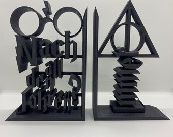 Buchstütze Harry Potter Zitat Buchhalter 3D Druck - Version mit Gewicht