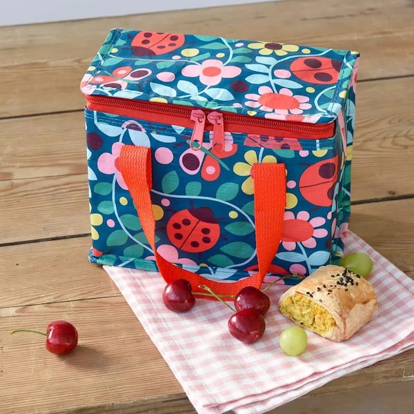 Lunch Tasche Kühltasche Lunchbag  Ladybird pink oder Delphine blue Sass & Belle