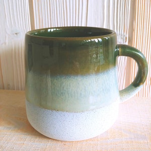Cup mug ceramic mug ceramic cup gradient Mojave Glace blue green brown black handle cup
