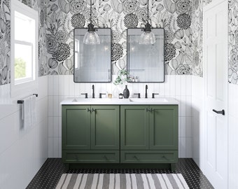 114"-123" Customizable Bathroom Vanity