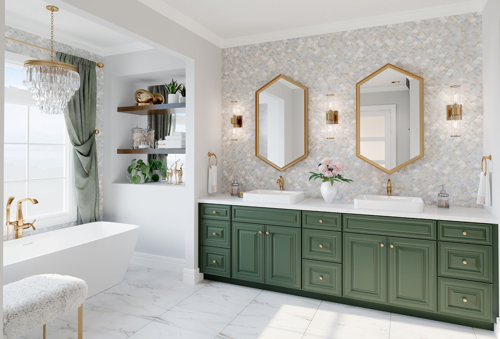 90 Inch Wide Vanity Bathroom Silkroad Exclusive 90