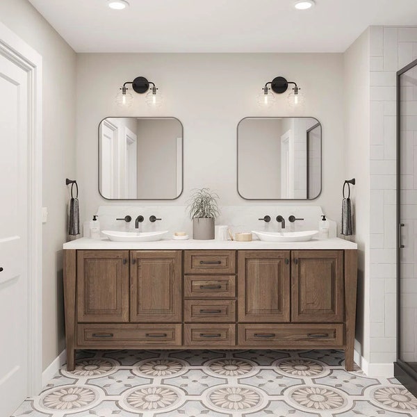 60 Inch Bathroom Vanity - Etsy