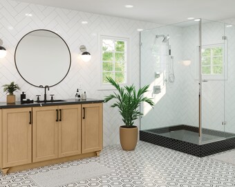 93"-114" Customizable Bathroom Vanity