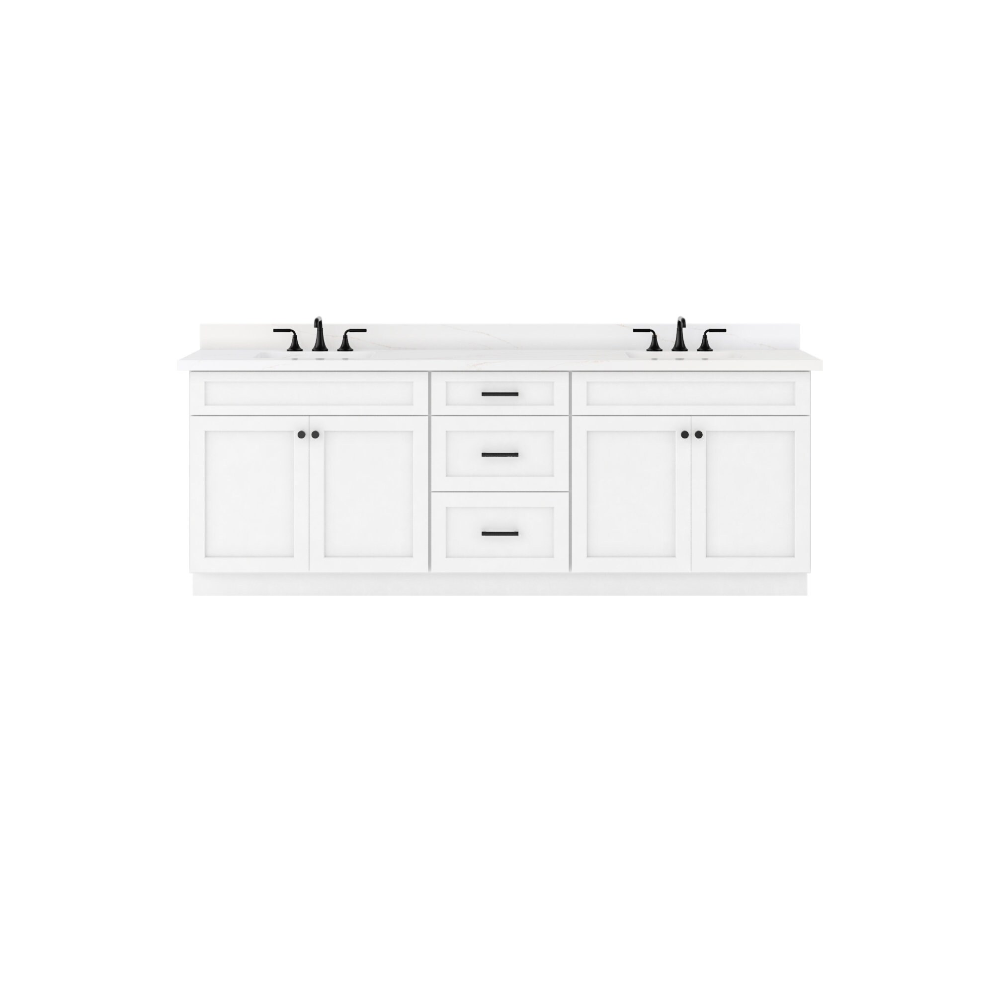 93″ Vanity Combination (93″-96″ Installed)
