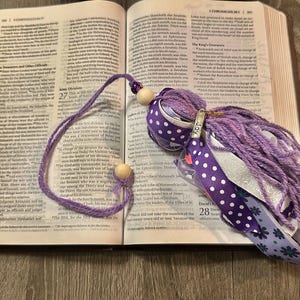 Purple Joy Tassel Bookmark