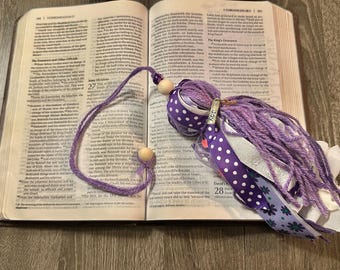 Purple Joy Tassel Bookmark