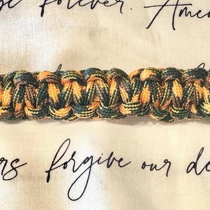 Halloween Inspired Patterned Paracord Bracelet