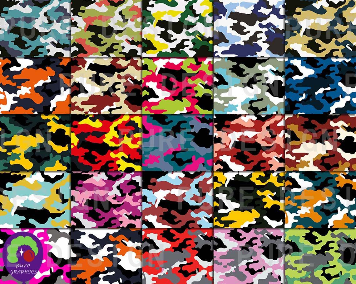 B_S_0247 | 191 Designs Camouflage Patterns Seamless Digital Paper ...