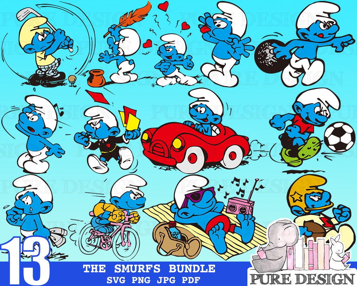 Papa Smurf SVG Instant Download papa smurf -  Portugal