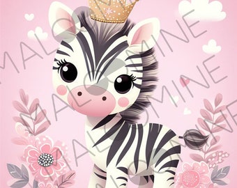 baby zebra coupon on pink background, fabric coupon