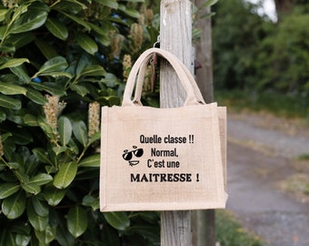 sac en jute cadeau maîtresse