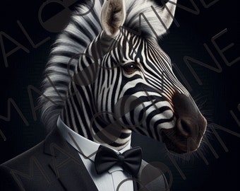 Cupón de pajarita Creative Zebra, cupón de bricolaje, cupón de accesorios, cupón impreso