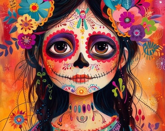 Coupon créatif El dia de los Muertos, coupon textile, couture, art textile