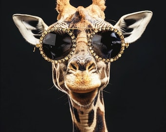Coupon créatif girafe Bling Bling, coupon pour bricolage, coupon accessoires, coupon imprimé