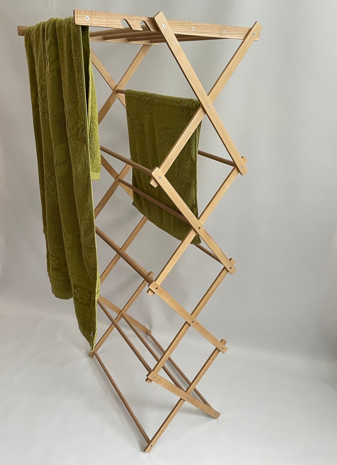 Laundry Drying Rack, Wood Clothes Drying Rack, Clothes Drying Place ...
