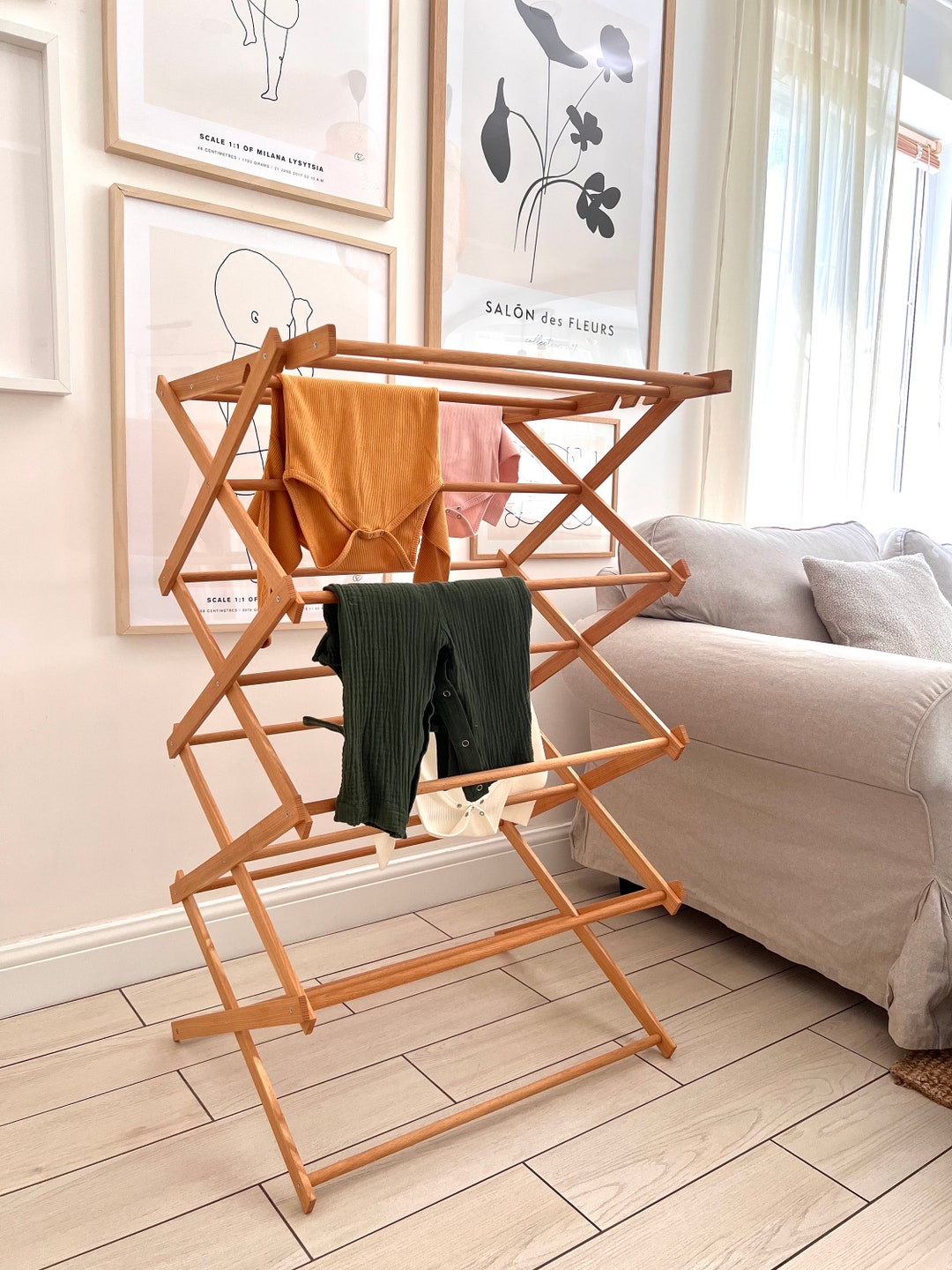 Laundry Drying Rack, Wood Clothes Drying Rack, Clothes Drying Place