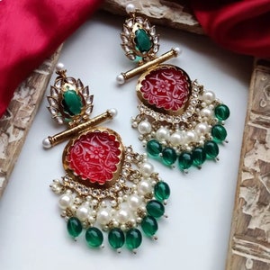 Trending dangling lightweight earrings chandbali soham