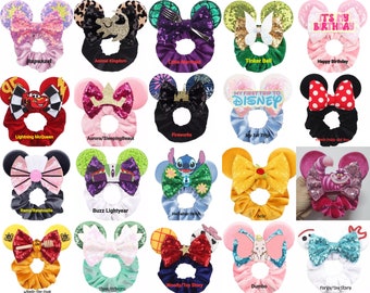 Mouse Ear Scrunchies, Mickey Ears, Minnie Scrunchies, Disney Ears, Mickey Ear Scrunchies, Mouse Ears, Disney Accessories, Minnie Ears