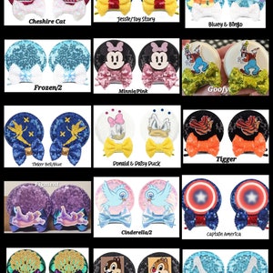 Mouse Ear Hair Clips, Mickey Ears, Minnie Mouse Ear Clips, Mickey Ears Hair Clip, Disney Ears, Princess Ear Clips, Mouse Ears, Minnie Ears image 4