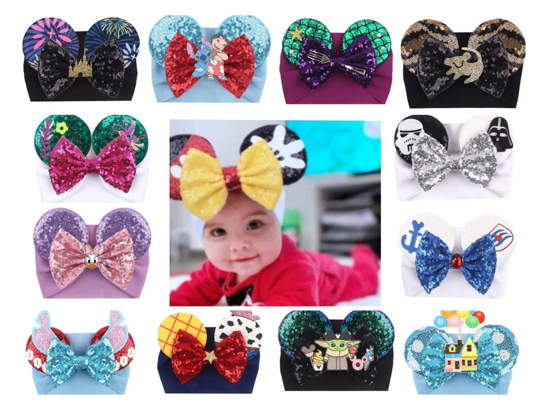 Minnie Mouse Ears, Disney Ears, Baby Disney Ears, Baby Minnie Mouse
