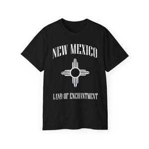 New Mexico Zia Symbol Unisex Tee Shirt, Land of Enchantment Souvenir, Southwest Tee, Gift for Travelers, State Pride Shirt