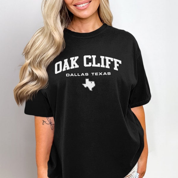 Oak Cliff Dallas Texas T-Shirt, Graphic Tee, Star Texas Map, Unisex