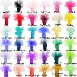 6"x25yards TUTU TULLE ROLL Soft Netting Craft Fabric 100% Nylon Wedding