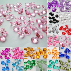 6MM 1000-5000pcs Crystal Diamond Acrylic Confetti Table Decor Sparkly Top Scatter Wedding Party UK