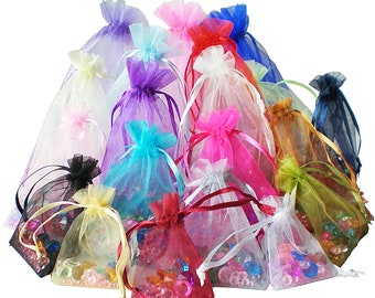 13x18cm ORGANZA GIFT BAGS 25 50 100 150 200 500 1000pcs Wedding Favour Gift Bags Jewellery Pouches Xmas