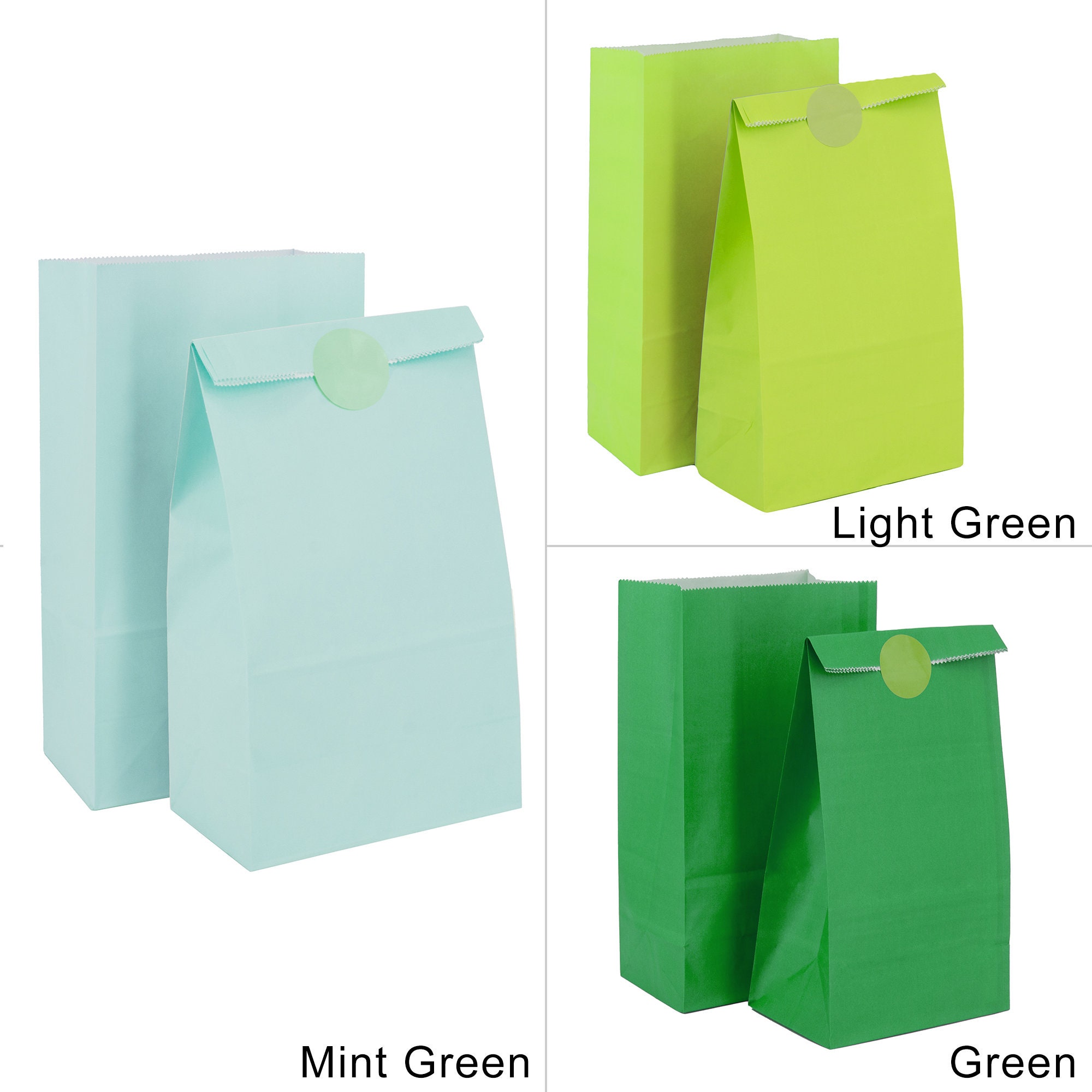 20 100PCS Paper Party Bags Candy Colourful Macaron With Etsy UK