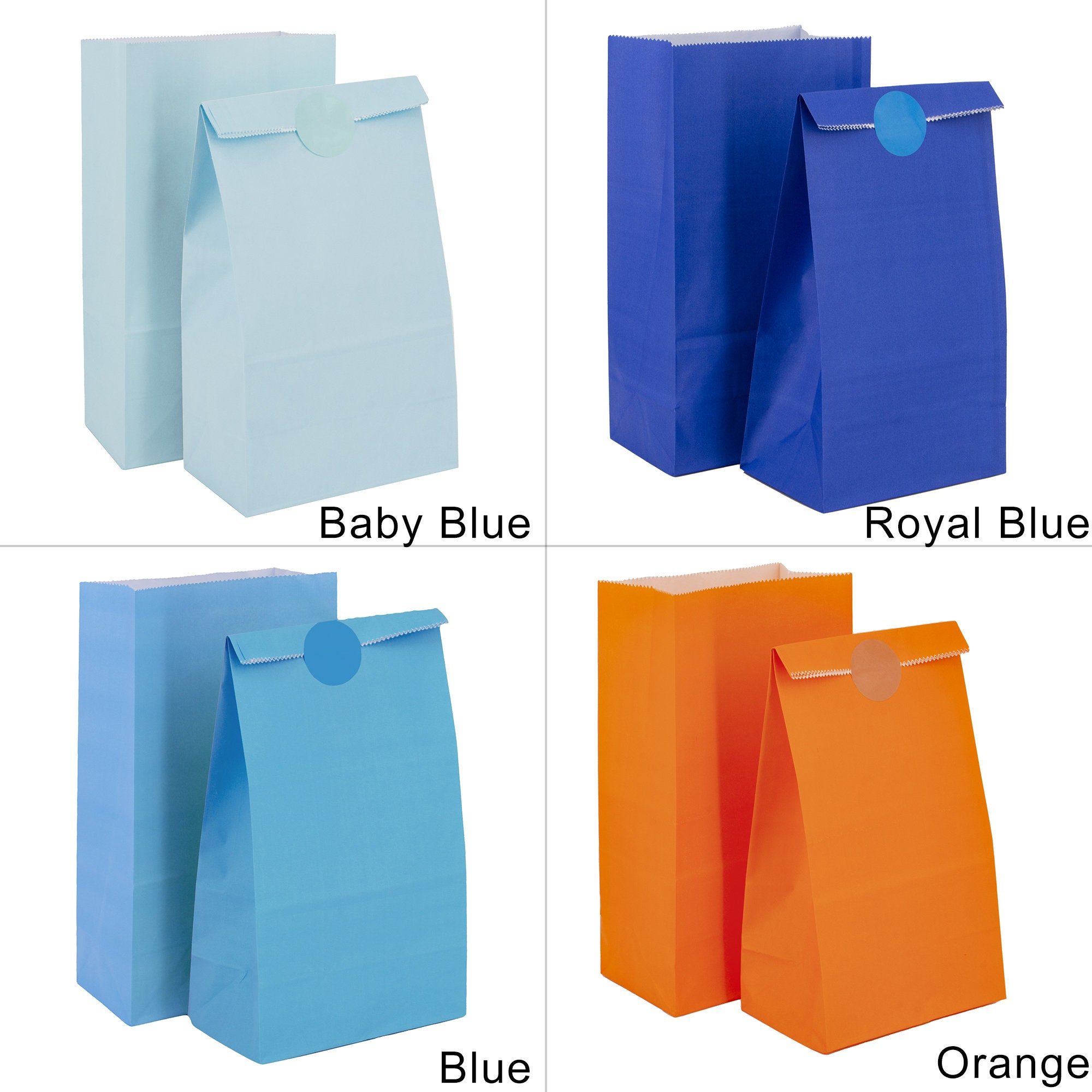 20 100PCS Paper Party Bags Candy Colourful Macaron With Etsy UK