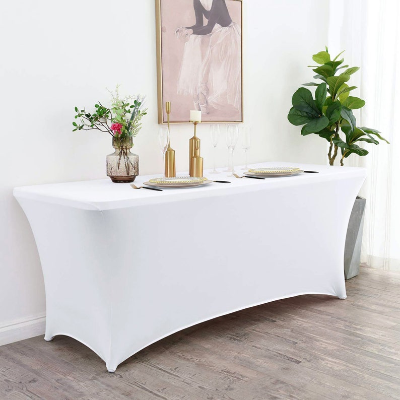 4ft Stretch Spandex Table Cover for Folding Tables Universal Etsy UK