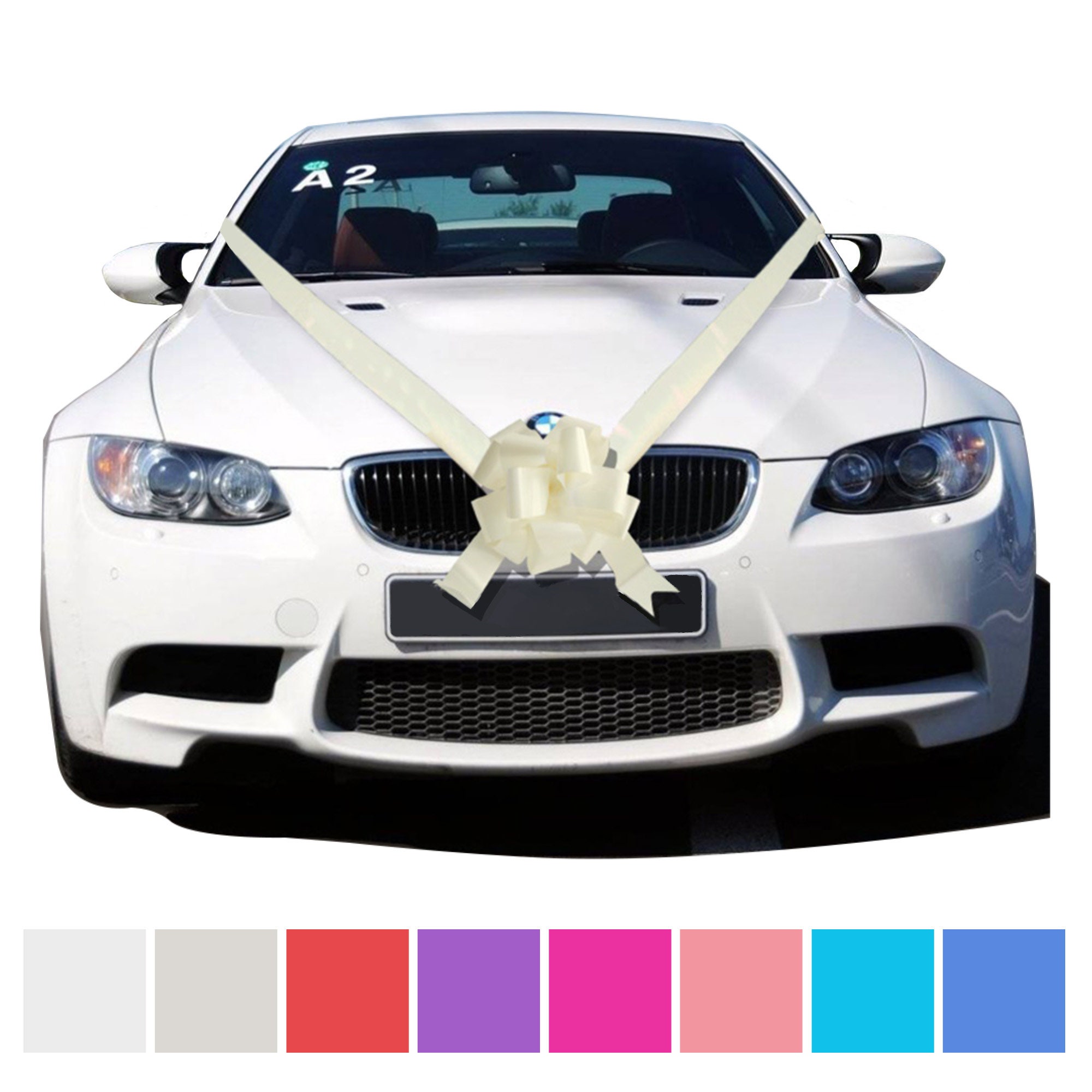 1 Large Bows & 7 Metres of 1 Ribbon Wedding Car Decoration Kit Etsy UK