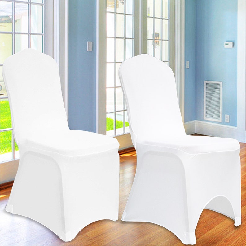 1100pcs Spandex Arched/flat Front Chair Covers 12 Colours Etsy UK