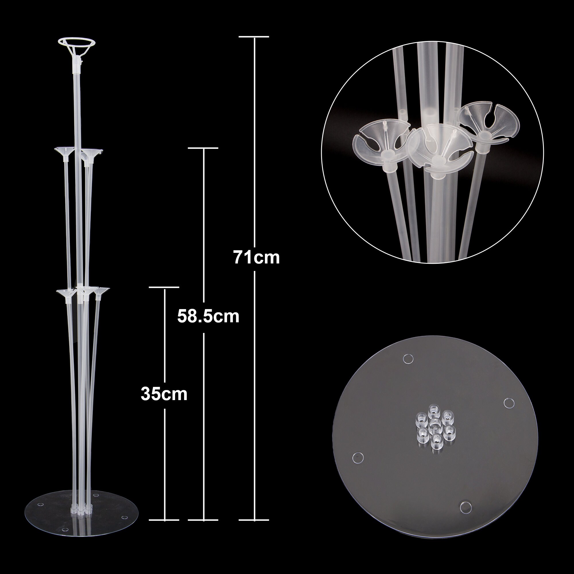 2 4 6sets Table Balloon Stand Kit Balloon Arch Base Support Etsy UK